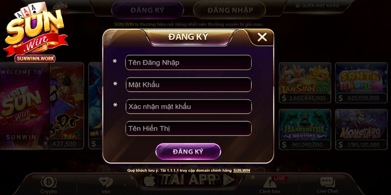 Hướng dẫn các bước thao tác đăng ký Sunwin đơn giản cho newbie
