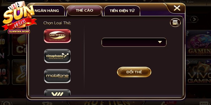 Các bước thực hiện rút tiền Sunwin an toàn, đơn giản trên ứng dụng